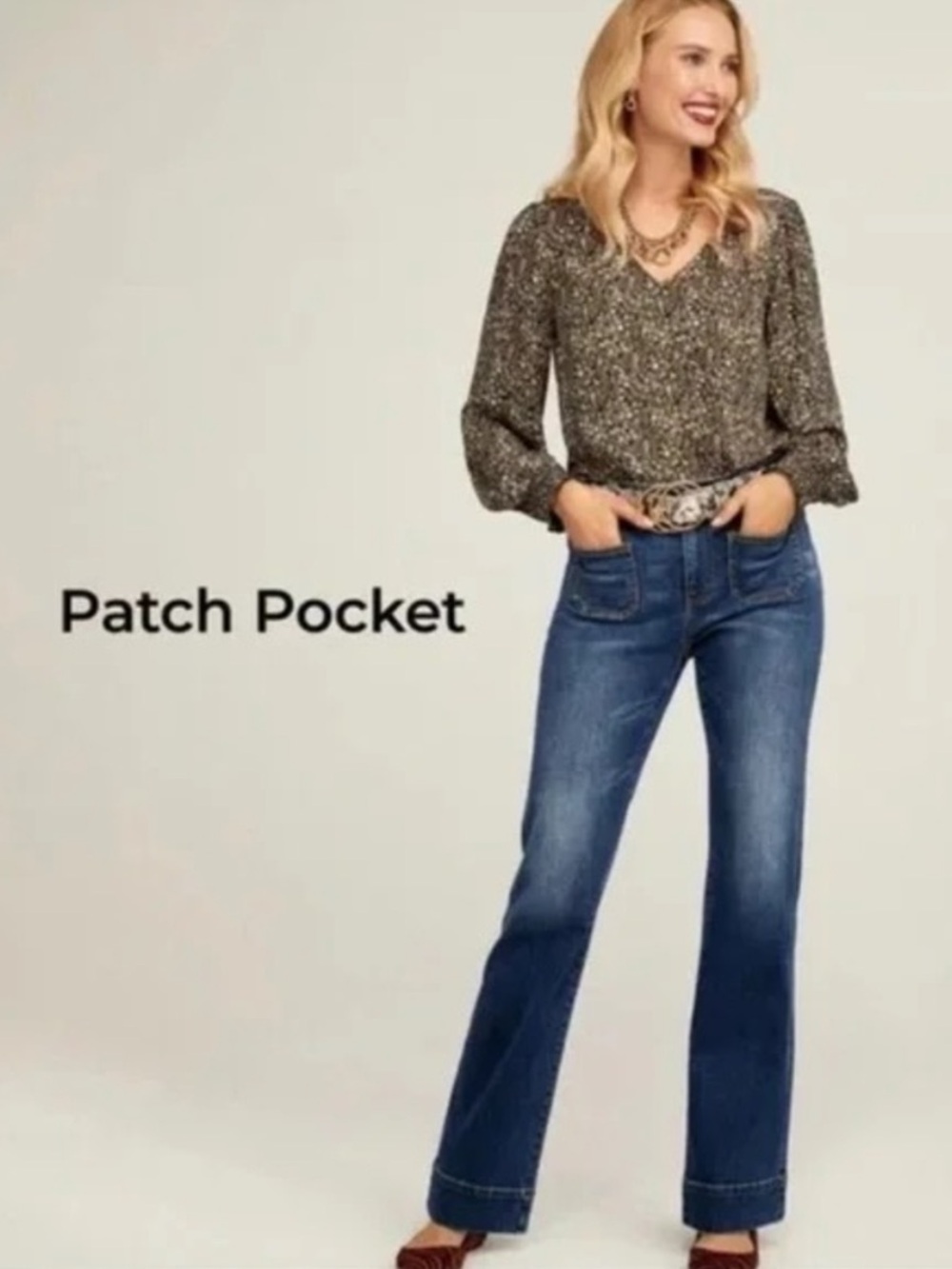 CAbi Patch Pocket Jeans 4151R